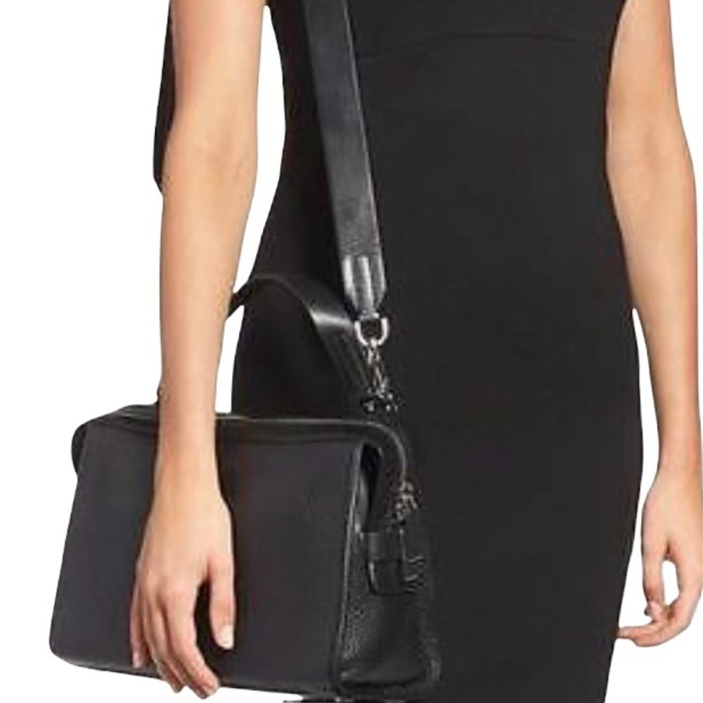 Michael Kors, black  leather shoulder bag